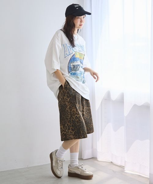 PBLIM（ページボーイリム）の「《UNISEX》レトロアメリカンルーズTシャツ【WEB限定アイテム】（Tシャツ/カットソー・レディース・オフホワイト/エンジ/チャコールグレー・MEDIUM/LARGE）」の12枚目の写真