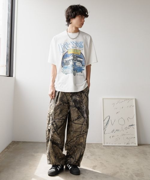 PBLIM（ページボーイリム）の「《UNISEX》レトロアメリカンルーズTシャツ【WEB限定アイテム】（Tシャツ/カットソー・レディース・オフホワイト/エンジ/チャコールグレー・MEDIUM/LARGE）」の21枚目の写真