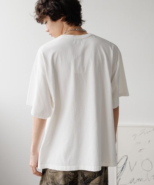 PBLIM（ページボーイリム）の「《UNISEX》レトロアメリカンルーズTシャツ【WEB限定アイテム】（Tシャツ/カットソー・レディース・オフホワイト/エンジ/チャコールグレー・MEDIUM/LARGE）」の22枚目の写真