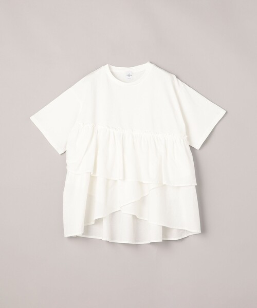 coen(コーエン)の「ピグメントフリルドッキングT(Tシャツ/カットソー・レディース・オレンジ/ダークグレー/ナチュラル/オフホワイト・M/L)」の20枚目の写真