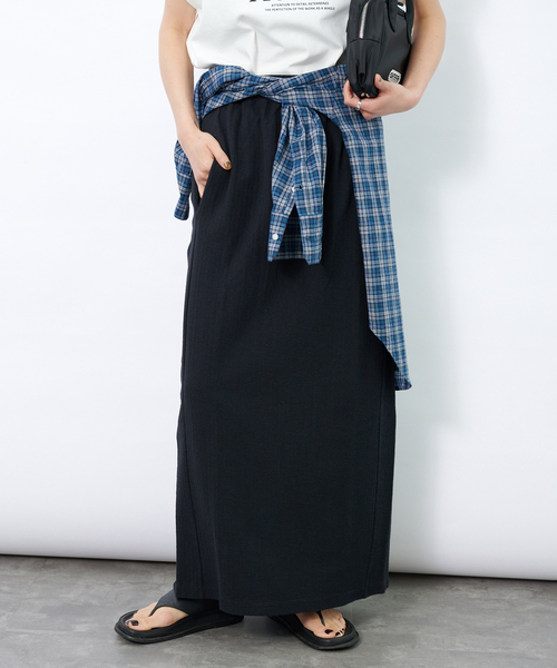 直営 SPORTMAXラインストーン スキューバジャージースカートNOME WOMEN/EC限定】膝丈ジャージー スカート 履き心地抜群 ご近所へ