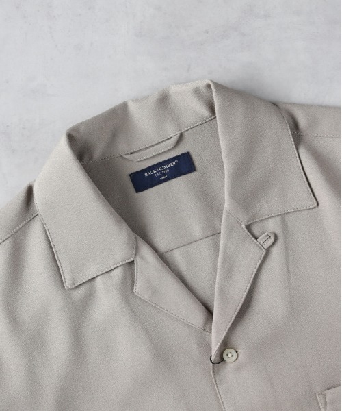 BACK NUMBER(バックナンバー)の「【BACK NUMBER】アムンゼン無地半袖シャツ(シャツ/ブラウス・メンズ・ベージュ/ブラック/サックスブルー/オリーブ・L/XL/M)」の8枚目の写真