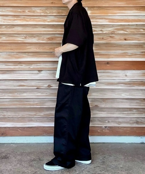 BACK NUMBER(バックナンバー)の「【BACK NUMBER】アムンゼン無地半袖シャツ(シャツ/ブラウス・メンズ・ベージュ/ブラック/サックスブルー/オリーブ・L/XL/M)」の22枚目の写真