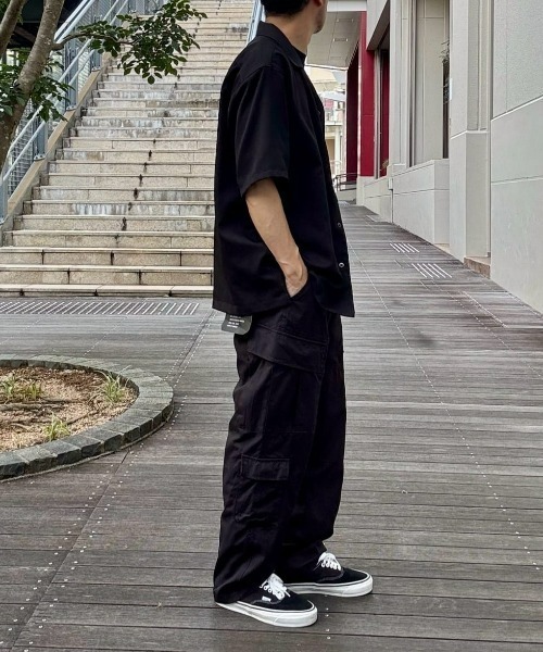 BACK NUMBER(バックナンバー)の「【BACK NUMBER】アムンゼン無地半袖シャツ(シャツ/ブラウス・メンズ・ベージュ/ブラック/サックスブルー/オリーブ・L/XL/M)」の15枚目の写真