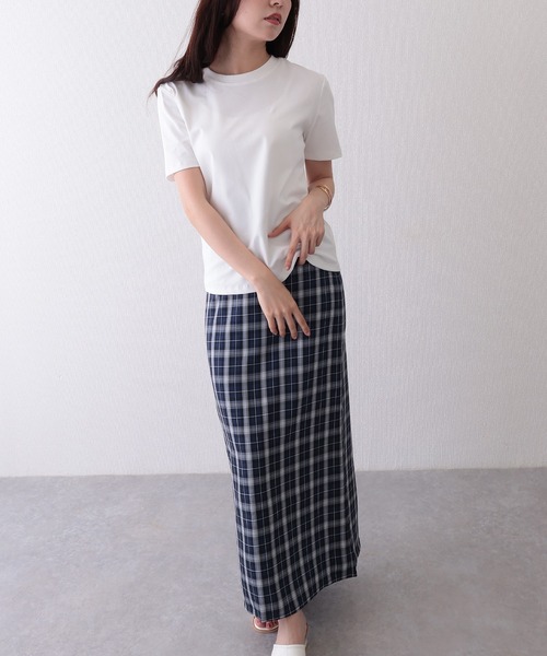 Lace Ladies(レースレディース)の「クルーネック ベーシック コットン 半袖 Tシャツ(Tシャツ/カットソー・レディース・ブルー/ベージュ/グリーン/ピンク/ホワイト/ブラック・FREE)」の13枚目の写真