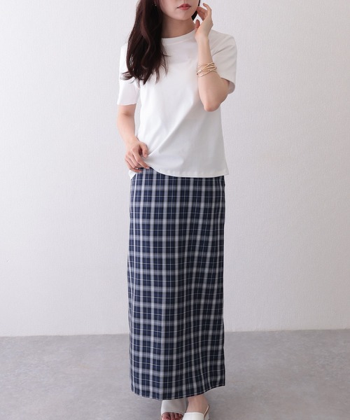 Lace Ladies(レースレディース)の「クルーネック ベーシック コットン 半袖 Tシャツ(Tシャツ/カットソー・レディース・ブルー/ベージュ/グリーン/ピンク/ホワイト/ブラック・FREE)」の15枚目の写真