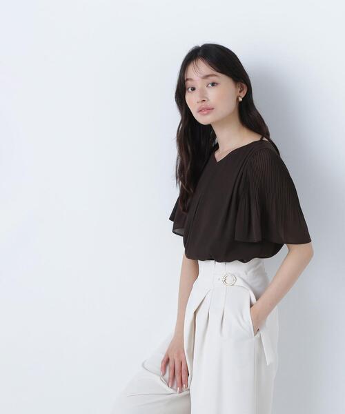 NATURAL BEAUTY BASIC(ナチュラルビューティーベーシック)の「◇楊柳フレアスリーブブラウス(シャツ/ブラウス・レディース・グレー/ブルー/ダークブラウン・SMALL/MEDIUM)」の15枚目の写真
