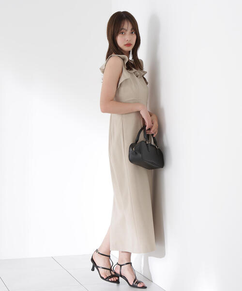 PROPORTION BODY DRESSING（プロポーションボディドレッシング）の「ラッフルナローワンピース / 1215240605（ワンピース・レディース・ブラウン/ベージュ・SMALL/MEDIUM/P/S）」の19枚目の写真