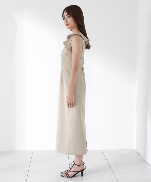 PROPORTION BODY DRESSING（プロポーションボディドレッシング）の「ラッフルナローワンピース / 1215240605（ワンピース・レディース・ブラウン/ベージュ・SMALL/MEDIUM/P/S）」の15枚目の写真