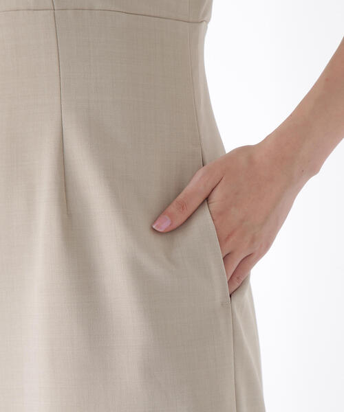 PROPORTION BODY DRESSING（プロポーションボディドレッシング）の「ラッフルナローワンピース / 1215240605（ワンピース・レディース・ブラウン/ベージュ・SMALL/MEDIUM/P/S）」の7枚目の写真