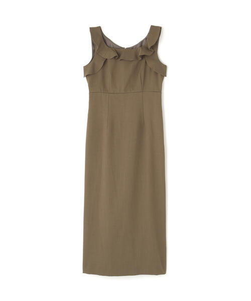 PROPORTION BODY DRESSING（プロポーションボディドレッシング）の「ラッフルナローワンピース / 1215240605（ワンピース・レディース・ブラウン/ベージュ・SMALL/MEDIUM/P/S）」の6枚目の写真