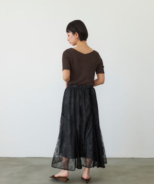 tシャツ シアーリンクルハーフスリーブプルオーバー 「低身長・小柄女性」 レディース セール】シアーリンクルハーフスリーブプルオーバー 【低身長