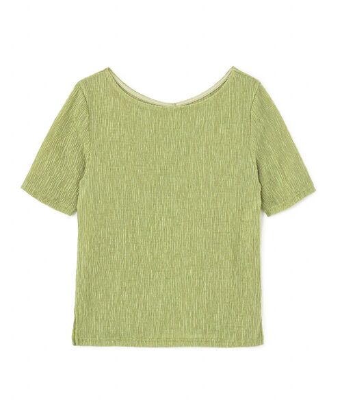 tシャツ シアーリンクルハーフスリーブプルオーバー 「低身長・小柄女性」 レディース セール】シアーリンクルハーフスリーブプルオーバー 【低身長