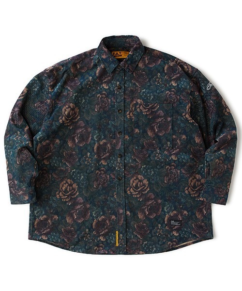 FAT（エフエイティー）の「GIGABLOSSOM（シャツ/ブラウス・メンズ・ブラック/グリーン/ネイビー・TITCH(M)/SKINNY(L)/FAT(XL)/JUMBO(XXL)）」の3枚目の写真