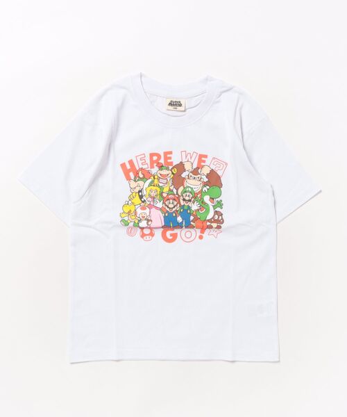 A BAG OF CHIPS(アバッグオブチップス)の「スーパーマリオ キッズ 半袖プリントTシャツ(Tシャツ/カットソー・キッズ・ネイビー/ホワイト/ブラック・130cm/140cm/120cm)」の2枚目の写真