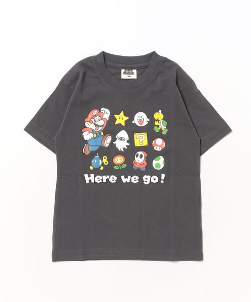 A BAG OF CHIPS(アバッグオブチップス)の「スーパーマリオ キッズ 半袖プリントTシャツ(Tシャツ/カットソー・キッズ・ネイビー/ホワイト/ブラック・130cm/140cm/120cm)」の3枚目の写真