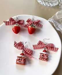 Port（ポート）の「【 Port / ポート 】 ストロベリー スイーツ モチーフ ピアス # _（ピアス（両耳用）・メンズ）」