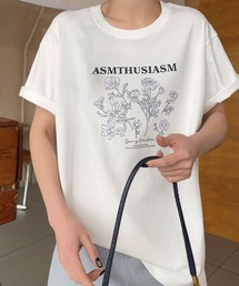 【綿100%使用】フロントプリントTシャツ カットソー
