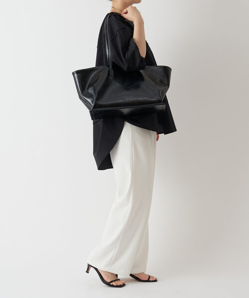 LIVETART（リヴェタート）の「レザートートバッグ（トートバッグ・レディース・ブラック/カーキ・FREE）」の5枚目の写真