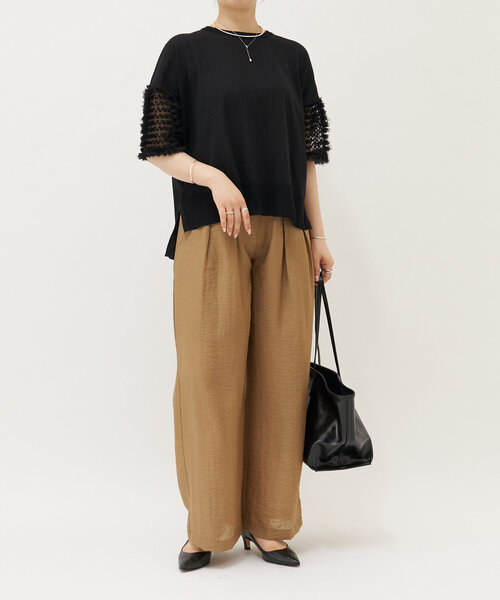 LIVETART（リヴェタート）の「レザートートバッグ（トートバッグ・レディース・ブラック/カーキ・FREE）」の7枚目の写真