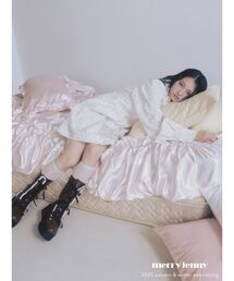 merry jenny | flowerツイルパフミニワンピース(ワンピース)