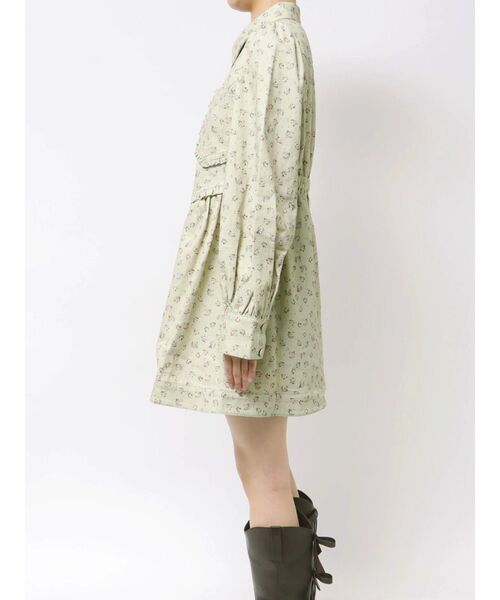 merry jenny(メリージェニー)の「flowerツイルパフミニワンピース(ワンピース・レディース・アイボリー/グリーン/オフホワイト・FREE)」の18枚目の写真