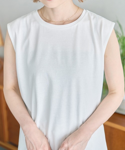 AMERICAN HOLIC(アメリカンホリック)の「【WEB限定】3WAYケープセットプルオーバー(Tシャツ/カットソー・レディース・アイボリー/グレイッシュベージュ・FREE)」の14枚目の写真