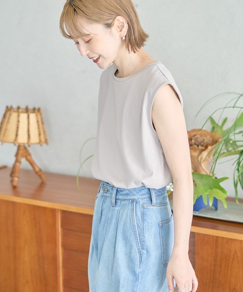 AMERICAN HOLIC(アメリカンホリック)の「【WEB限定】3WAYケープセットプルオーバー(Tシャツ/カットソー・レディース・アイボリー/グレイッシュベージュ・FREE)」の17枚目の写真