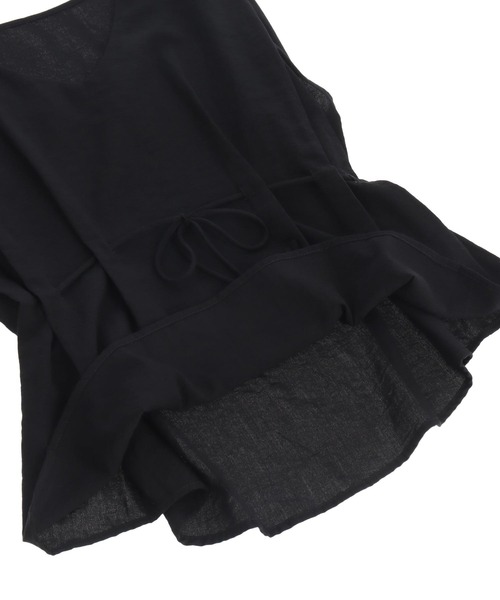 ANAP（アナップ）の「ノースリーブ Vネック ブラウス（シャツ/ブラウス・レディース・ホワイト/ブラック/ミント・FREE）」の8枚目の写真