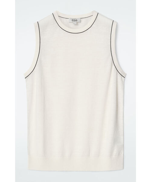 little $uzie メリノウールタンク Little Suzie Extra Fine Merino Wool Knitted Tank（ls34392K