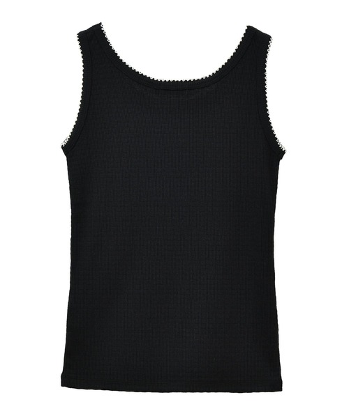 earth music&ecology（アースミュージックアンドエコロジー）の「ピコトリミングタンクトップ（タンクトップ・レディース・アイボリー/ブラック/サックスブルー/その他7・S/M）」の20枚目の写真