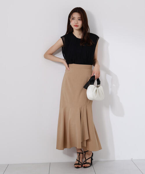 PROPORTION BODY DRESSING(プロポーションボディドレッシング)の「タック入りチュールトップス / 1215260607(Tシャツ/カットソー・レディース・ブラック/グレー/ホワイト系その他・FREE)」の20枚目の写真