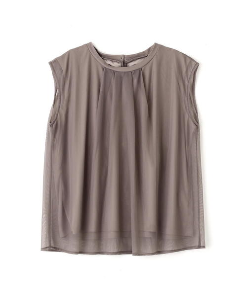 PROPORTION BODY DRESSING(プロポーションボディドレッシング)の「タック入りチュールトップス / 1215260607(Tシャツ/カットソー・レディース・ブラック/グレー/ホワイト系その他・FREE)」の13枚目の写真