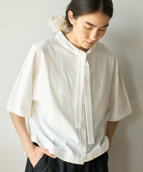 Libra Cue（リブラ キュー）の「プリーツレースシュシュ（シュシュ・レディース・アイボリー・FREE）」の8枚目の写真