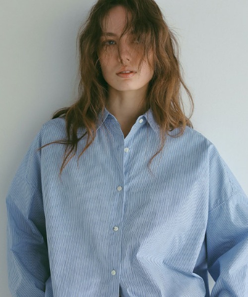 etretokyo エトレ 新品タグ付 ストライプボックスシャツ ETRE TOKYO - ストライプボックスシャツ - N BLUE | ADDICT WEB SHOP