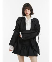 jouetie | ギャザーリボンジャケットミニワンピース【セットアップ対応】2025秋冬新作(テーラードジャケット)