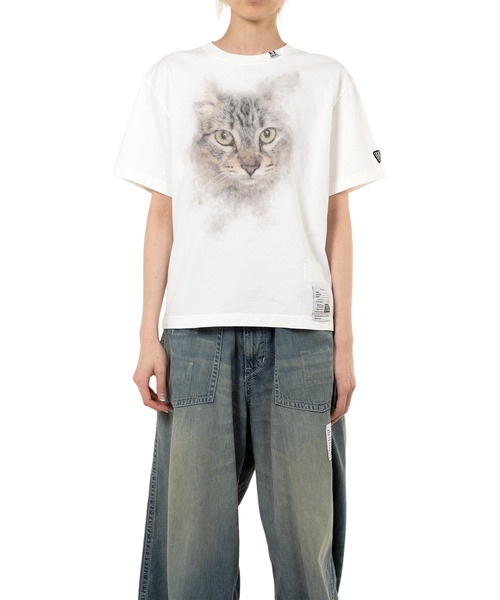 Maison MIHARA YASUHIRO（メゾンミハラヤスヒロ）の「Cat Printed T-shirt（Tシャツ/カットソー・レディース・ブラック/ブラウン/ホワイト・38/36/40）」の5枚目の写真
