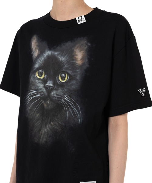 セール】Cat Printed T-shirt（Tシャツ/カットソー）｜Maison MIHARA