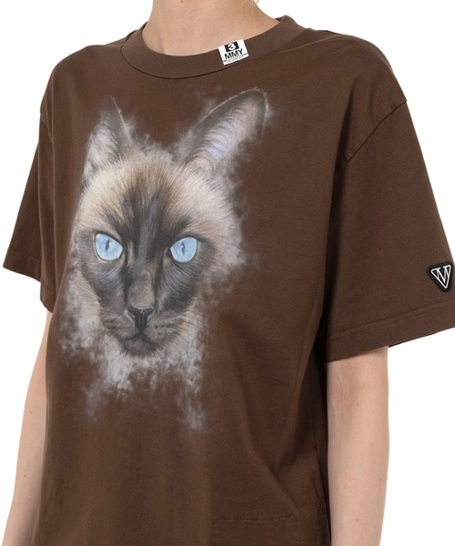 Maison MIHARA YASUHIRO（メゾンミハラヤスヒロ）の「Cat Printed T-shirt（Tシャツ/カットソー・レディース・ブラック/ブラウン/ホワイト・38/36/40）」の21枚目の写真