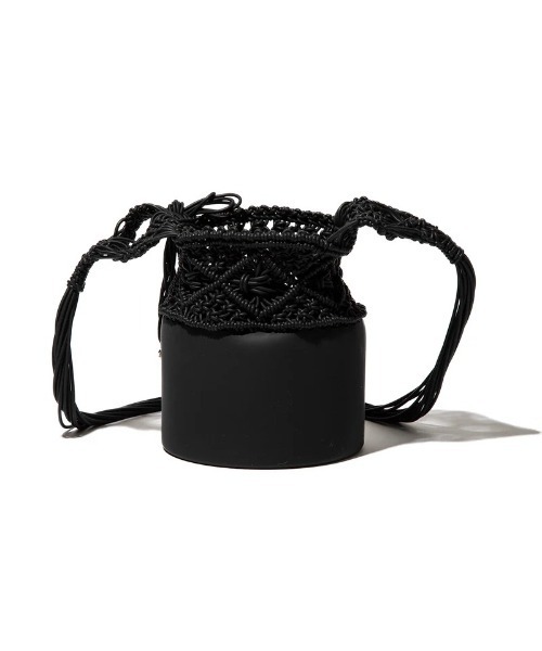 Kinetics（キネティクス）の「nana-nana KNOT SILICONE KNITTING BUCKET SHOULDER BAG（ナナナナ ノット  シリコンニット バケットショルダーバッグ）（ショルダーバッグ・レディース・ブラック/アイボリー・ONE SIZE）」の10枚目の写真