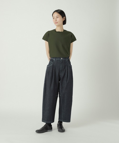 【タグ付】ZUCCA ズッカ ハイパーストレッチデニム インディゴ L ゆったり ZUCCa - 【タグ付】ZUCCA ズッカ ハイパーストレッチデニム
