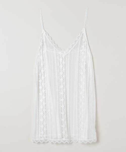 JEANASIS(ジーナシス)の「トリコットレースキャミソール/574731(その他トップス・レディース・ホワイト/ブラック/オレンジ系その他・FREE)」の8枚目の写真