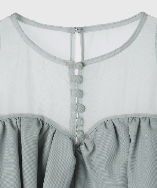 anuans（アニュアンス）の「スプレッドフレアブラウス（シャツ/ブラウス・レディース・セージグリーン/アイボリー/ブラック・F）」の17枚目の写真