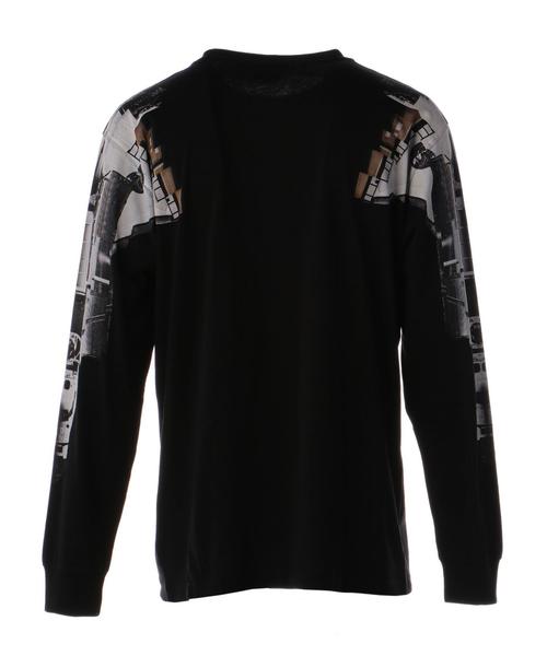 MARCELO BURLON（マルセロ・バーロン）の「County of Milan Marcelo Burlon(マルセロ ブロン)  CHAPELLO L/S T（Tシャツ/カットソー・メンズ・ブラック・X-SMALL/MEDIUM/SMALL）」の2枚目の写真