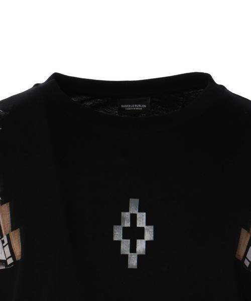 MARCELO BURLON（マルセロ・バーロン）の「County of Milan Marcelo Burlon(マルセロ ブロン)  CHAPELLO L/S T（Tシャツ/カットソー・メンズ・ブラック・X-SMALL/MEDIUM/SMALL）」の4枚目の写真