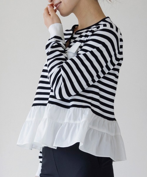 セール】【SONO/ソーノ】ツインペプラムニットジャケカーディガン