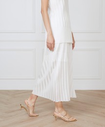 シャイニーヤーンスカート《la veille by SUPERIOR CLOSET》【セットアップ対応】