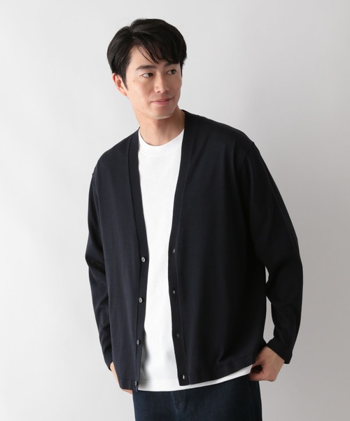 GLOBAL WORK（グローバルワーク）の「洗えるサラサラサマーカーデ/525967（カーディガン/ボレロ・メンズ・ブラウン/グレイッシュベージュ/ネイビー・XL/L/M/S）」の14枚目の写真