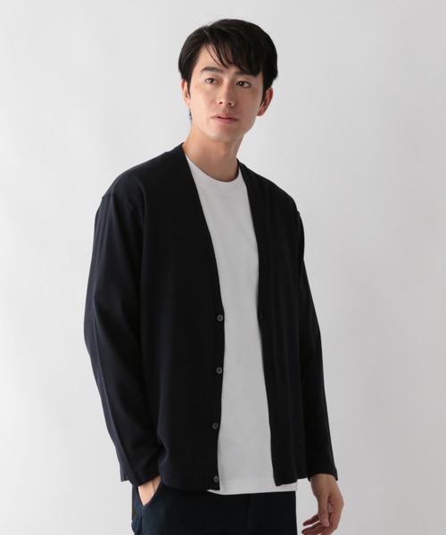 GLOBAL WORK（グローバルワーク）の「洗えるサラサラサマーカーデ/525967（カーディガン/ボレロ・メンズ・ブラウン/グレイッシュベージュ/ネイビー・XL/L/M/S）」の15枚目の写真