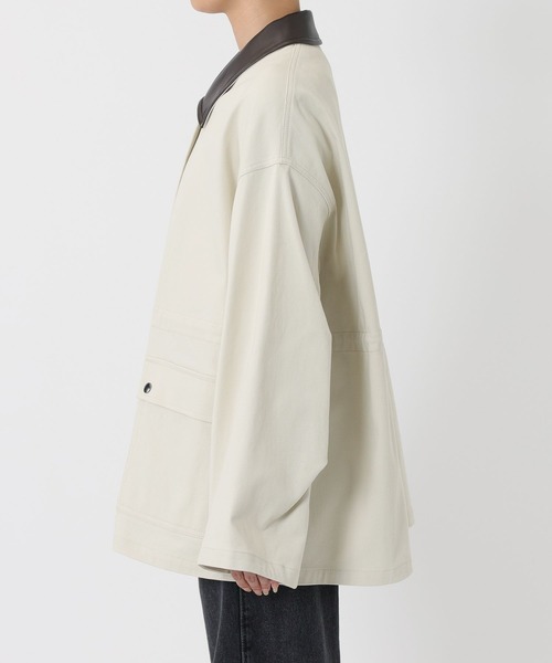 BABYLONE(バビロン)の「コットンカルゼバイカラーブルゾン(ブルゾン・レディース・アイボリー/モカ・フリー)」の22枚目の写真